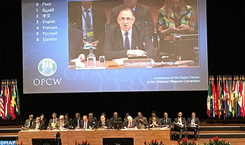 المغرب يتولى رئاسة المؤتمر 22 للدول الأطراف في اتفاقية حظر الأسلحة الكيماوية