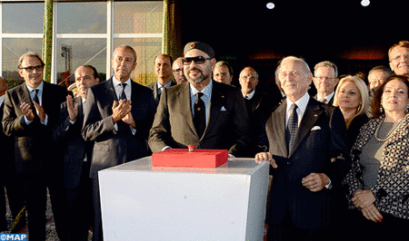 جلالة الملك يترأس حفل الإطلاق الرسمي لأشغال بناء برج محمد السادس رمز الإقلاع الاقتصادي لضفتي أبي راقراق