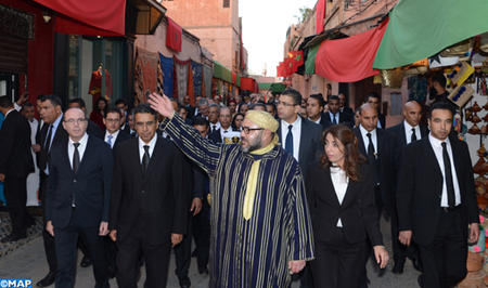 جلالة الملك يعطي انطلاقة مشاريع هامة تروم الحفاظ على الموروث التاريخي للمدينة القديمة لمراكش وتعزيز بعدها السياحي