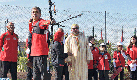 SM el Rey inaugura en Marrakech dos proyectos socio-deportivos realizados en el marco de la INDH