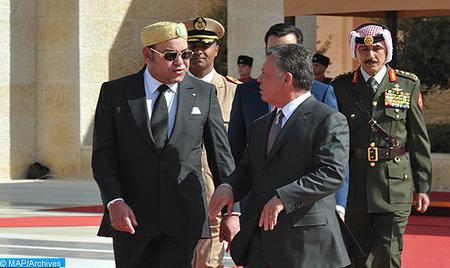 SM el Rey Abdallah II de Jordania llega a Rabat en una visita oficial en Marruecos