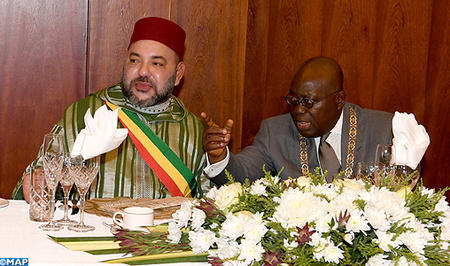 El Presidente de Ghana ofrece un almuerzo oficial en honor de SM el Rey