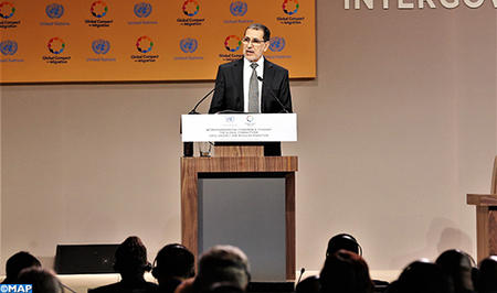SM le Roi adresse un message à la Conférence Intergouvernementale sur la migration à Marrakech
