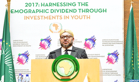 SM le Roi prononce un discours devant le 28ème sommet de l'Union africaine (UA) à Addis-Abeba