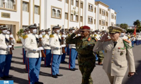 الجنرال دوكور دارمي، المفتش العام للقوات المسلحة الملكية، قائد المنطقة الجنوبية يستقبل رئيس الأركان العامة للقوات المسلحة بجيبوتي