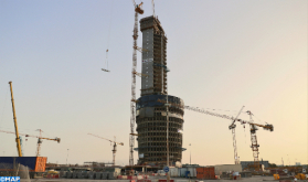 برج محمد السادس.. نسبة إنجاز الأشغال الكبرى تصل إلى 75 بالمائة