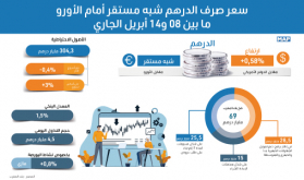 سعر صرف الدرهم شبه مستقر أمام الأورو ما بين 08 و14 أبريل الجاري (بنك المغرب)