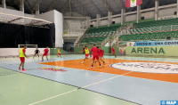 كرة القدم داخل القاعة : أول حصة تدريبية لأسود الأطلس قبل مواجهة البرازيل وديا