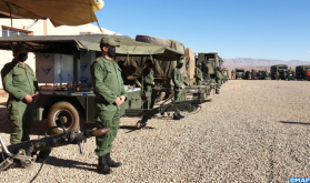 Errachidia: FAR Unit Mobilized to Provide Relief and Assistance to Civilian Populations Affected by Cold Sna