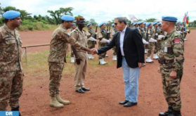 Central African Republic: Ambassador Hilale visits Morocco's Contingent Deployed within MINUSCA