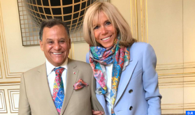 Mehdi Qotbi Received at Elysee Palace by Brigitte Macron