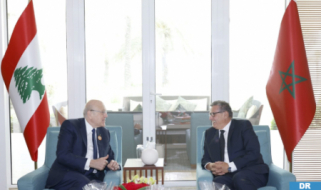 Cumbre árabe de Manama: Akhannouch se entrevista con el Jefe del Gobierno libanés