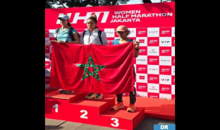 Marruecos domina el podio de la media maratón femenina de Yakarta