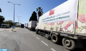 La prensa árabe arroja luz sobre la ayuda humanitaria marroquí entregada a Gaza por vía terrestre
