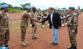 República Centroafricana: Hilale visita al contingente marroquí desplegado en la MINUSCA