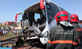 Rehamna: una persona muerta y 22 heridas tras el vuelco de un autobús (autoridades locales)