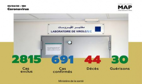 Covid-19: 49 nuevos casos confirmados en Marruecos, 691 en total (Ministerio de Sanidad)