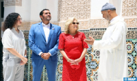 Marrakech: La Primera Dama de los Estados Unidos de América visita la Madrasa Ben Youssef