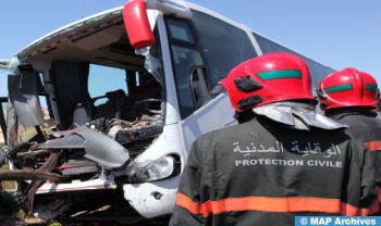 Accidents de la circulation: 12 morts et 2.210 blessés en une semaine (DGSN)