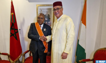 L’ex-ambassadeur de Côte d’Ivoire au Maroc Idrissa Traoré décoré du Grand Cordon du Wissam Alaouit