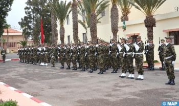 Cérémonie au siège de l’État-major de la Zone Sud à Agadir à l’occasion du 68ème anniversaire de la création des FAR