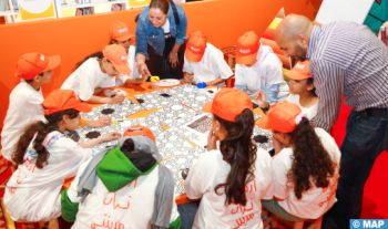 SIEL: atelier artistique au profit des enfants participants au programme éducatif "je dessine mon patrimoine" de la Fondation pour la sauvegarde du patrimoine culturel de Rabat