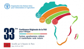 Le Maroc accueille la 33ème session de la Conférence régionale de la FAO pour l'Afrique du 18 au 20 avril 2024
