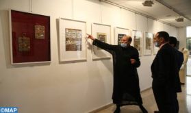 Fès: Vernissage d'une exposition de calligraphie arabe des artistes Larbi Tourak et Karima Boutmir