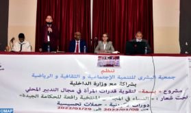 Rabat : Lancement du projet Bassma pour le renforcement des capacités des femmes dans la gestion locale