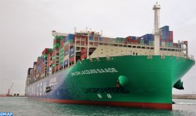 Tanger Med: escale du plus grand porte-conteneurs au monde propulsé au gaz naturel liquéfié