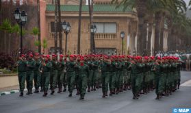 Cérémonie à la caserne de la Garde Royale de Rabat marquant le 68ème anniversaire de la création des FAR