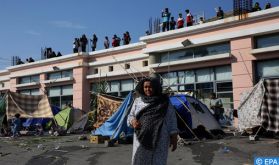 Heurts entre police et migrants sur l'ile grecque de Lesbos