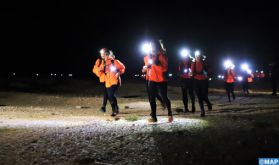 Sous un ciel étoilé, le trail de nuit séduit les raideuses de Sahraouiya