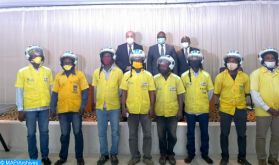 Distribution d'un don de 700 casques homologués offerts par le Maroc au Bénin