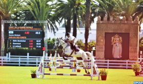 Début à Rabat du Concours officiel de saut d'obstacles de la Garde Royale