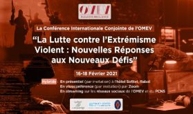 Conférence internationale annuelle sur "La lutte contre l'extrémisme violent", du 16 au 18 février à Rabat