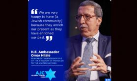 M. Hilale devant le Comité juif américain : Attachement "indéfectible" du Maroc à la paix et à la prospérité au Moyen-Orient