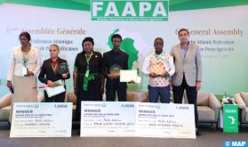Remise à Rabat du Grand prix 2020-2021 de la FAAPA pour les meilleurs reportage vidéo, article et photo