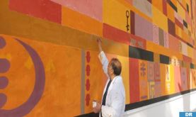 "Symphonie africaine”: une fresque murale de l’artiste Moustapha Zoufri embellit une façade du musée Mohammed VI d’arts moderne et contemporain