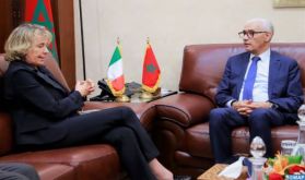 M. Talbi Alami s'entretient avec la présidente de la commission des affaires étrangères et de l'émigration au sénat italien