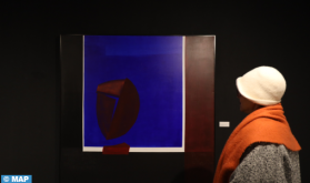 Tanger: Vernissage de l'exposition "Bleu" de l'artiste Ahlam Lemseffer Mahla