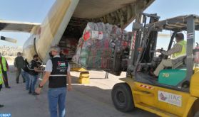 Arrivée en Jordanie du premier lot de l'aide humanitaire d’urgence au profit des Palestiniens sur Très Hautes Instructions Royales