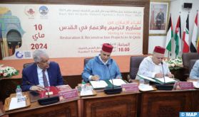 Signature à Rabat d'une convention de partenariat pour le lancement des projets de reconstruction et de restauration à la ville Sainte d’Al Qods