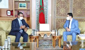 M.Bourita s'entretient avec le président du Bureau de la Commission des relations extérieures de l’Assemblée nationale mauritanienne
