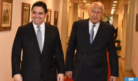 M. Bourita s'entretient au Caire avec le Secrétaire général de la Ligue arabe