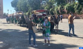 Une balade en calèches à Marrakech pour sensibiliser à l’importance de la relance du secteur du tourisme