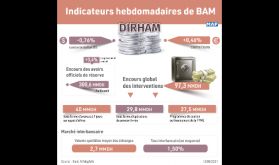 Le dirham s'apprécie de 0,46% face l'euro du 04 au 11 août (BAM)