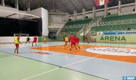 Futsal : premier entrainement au complet des Lions de l'Atlas avant le match contre le Brésil