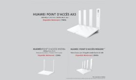 Huawei Maroc commercialise le point d'accès "Huawei Wifi AX3" et l'écran Display "Huawei AD80"