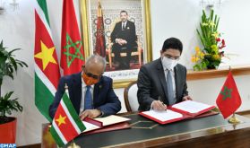 Le Maroc et le Suriname établissent une feuille de route de coopération pour la période 2021-2024